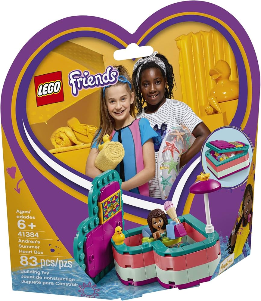 Amazon.com: LEGO Friends Andrea's Summer Heart Box 41384 Building